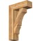 Ekena Millwork Balboa Block Rough Sawn Bracket w/ Offset Brace, Western Red Cedar, 8"W x 24"D x 36"H BKT0806X24X36BOA05RWR - alternate 1